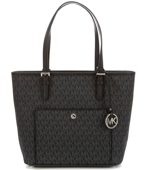 michael michael kors jet set medium signature snap pocket tote|Michael Kors jet set saffiano.